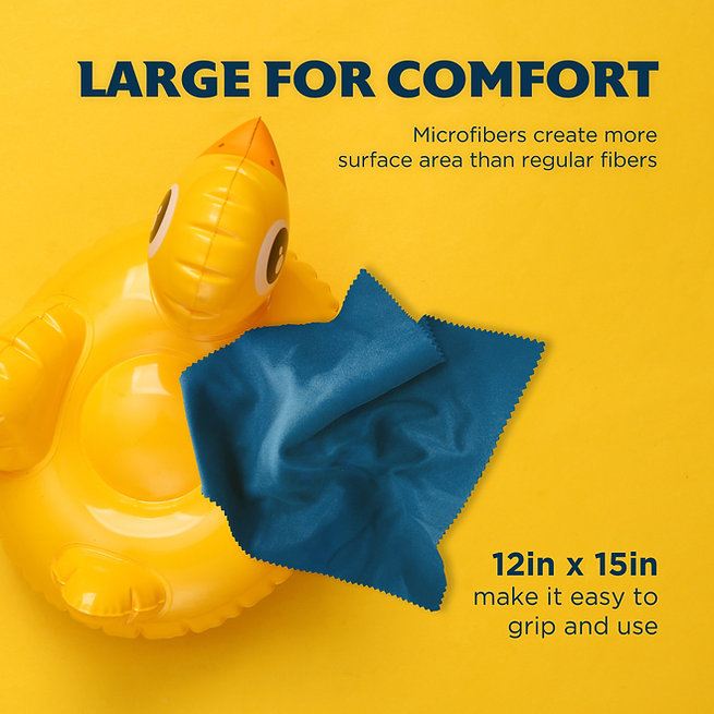Microfiber cloth measurements