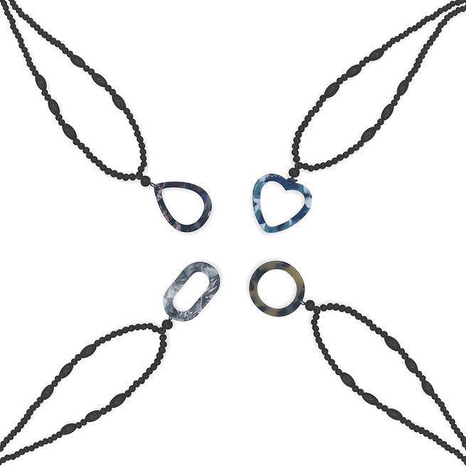 Eyeglass necklace holder