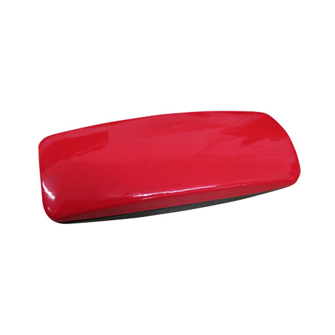 Glossy red eyeglass clamshell case