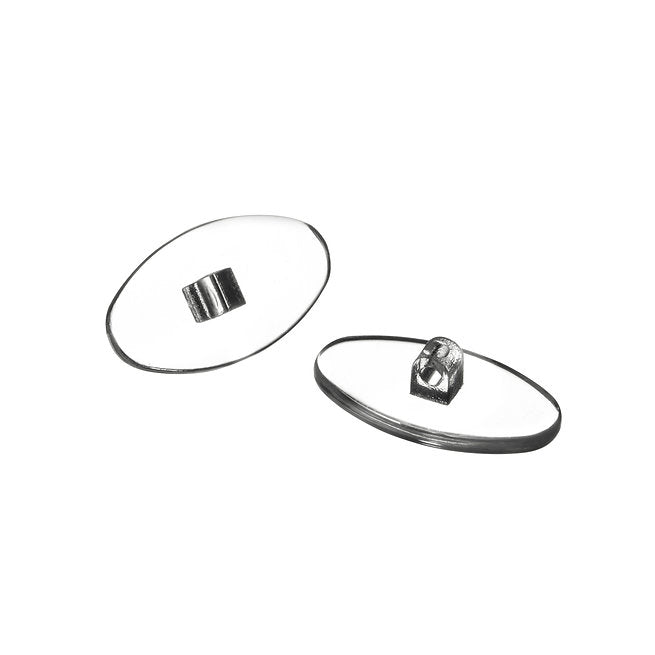 Oval screw-in polycarbonate nose pads