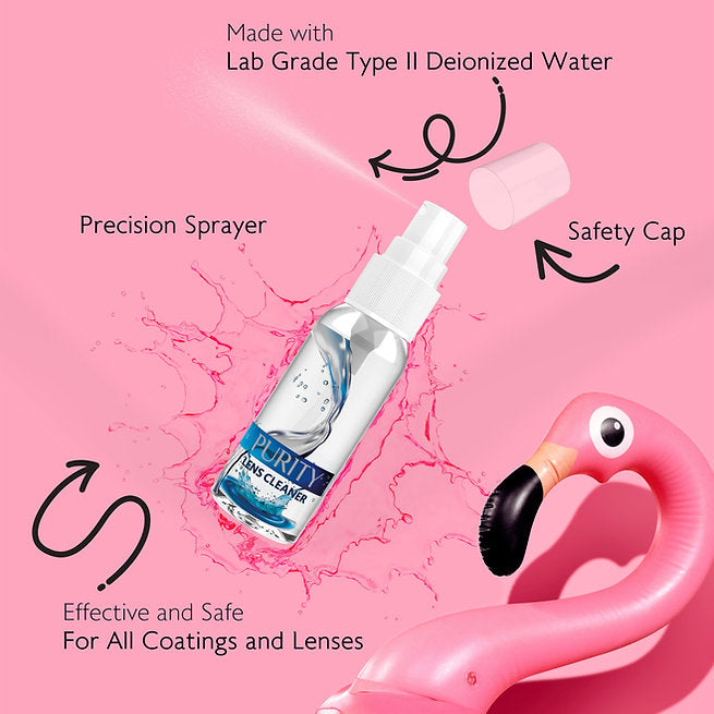 Advanced lens cleaning formula