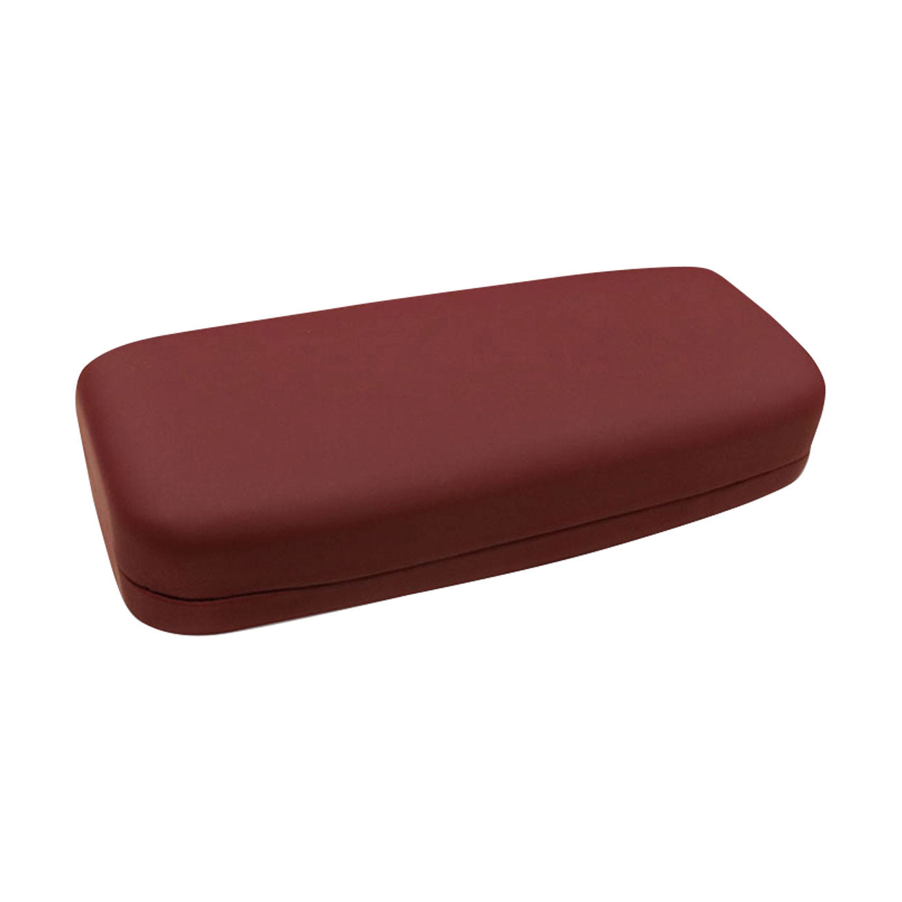 Burgundy clamshell case for glasses
