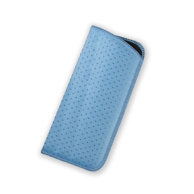 Blue women's soft case for glasses