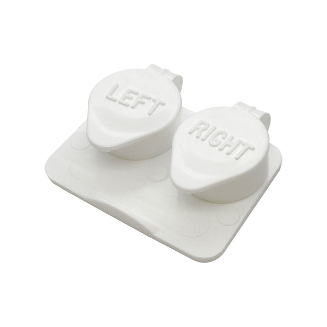 White contact lens case