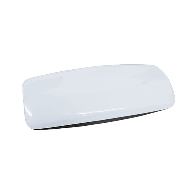 Glossy white eyeglass clamshell case