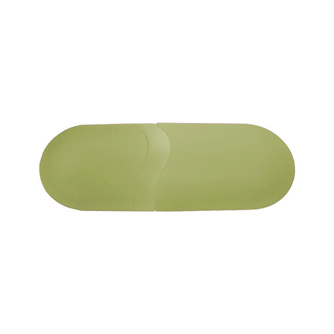 Green tubular kids' eyeglass case