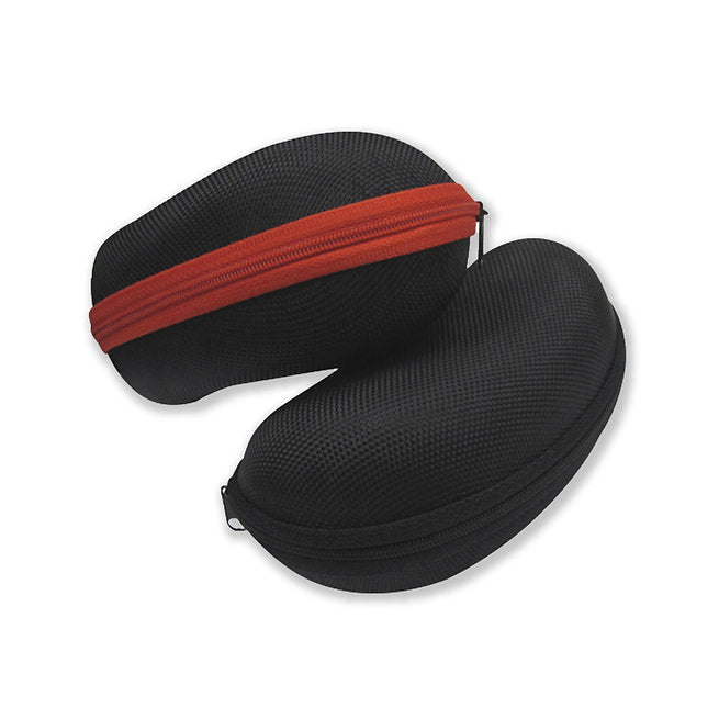 Sunglass zipper clamshell case