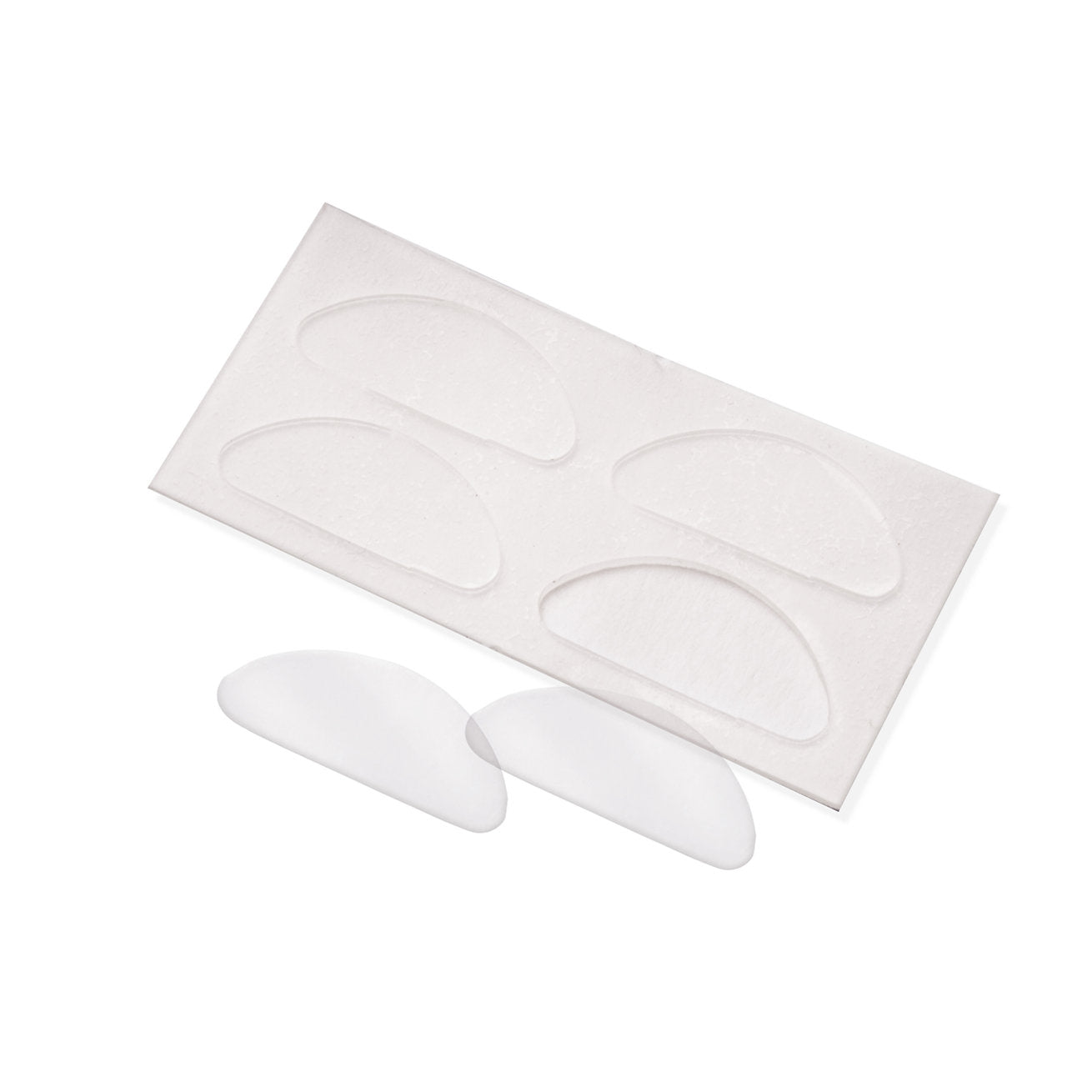 Trimmable adhesive silicone nose pads