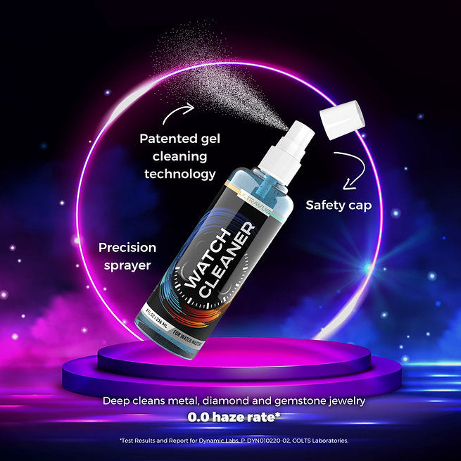 Watch cleaner gel spray bottle