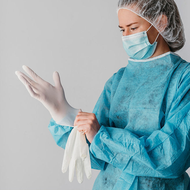 Vinyl gloves for doctors