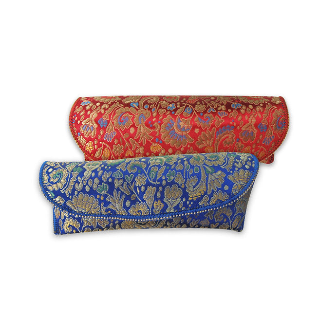 Exotic foldable women's eyeglass case