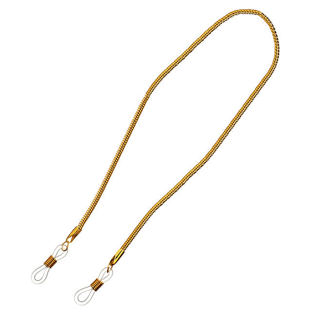 Eyeglass gold snake chain
