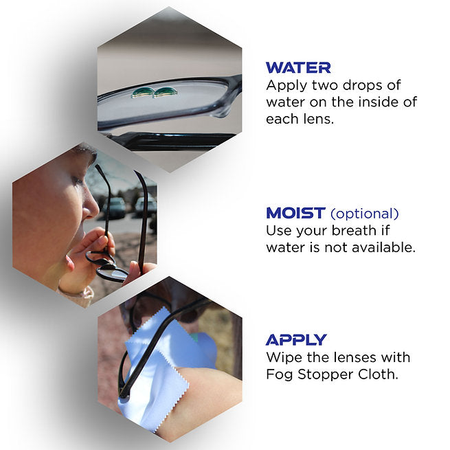 How to use Fog Stopper microfiber cloth
