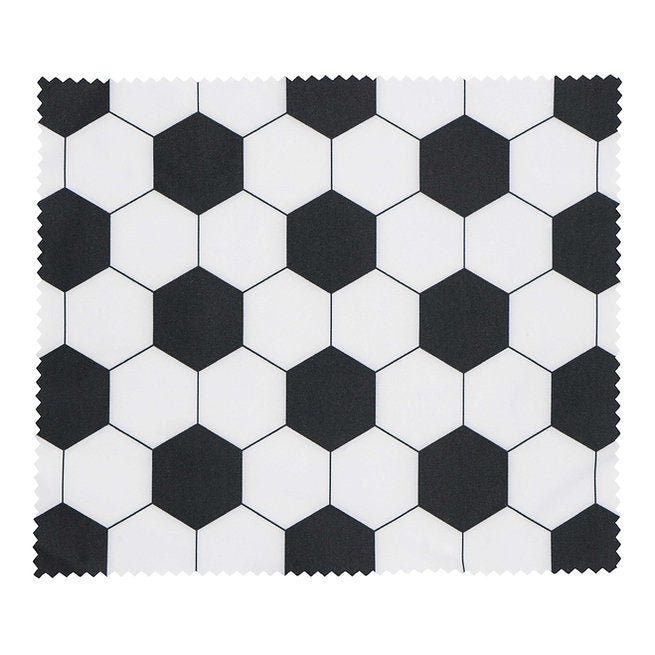 Soccer ball pattern microfiber cloth