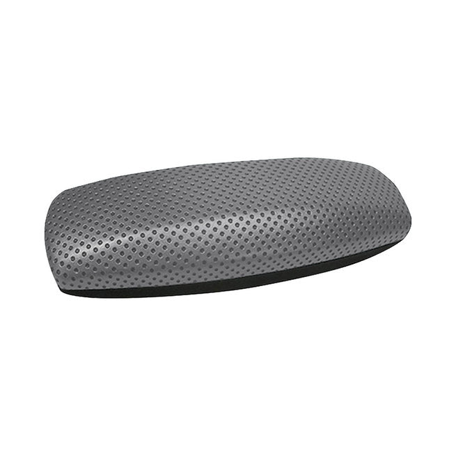 Grey metallic eyeglass clamshell case