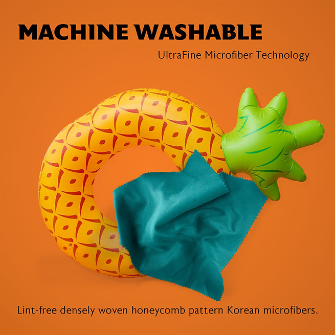 Purity green microfiber cloth