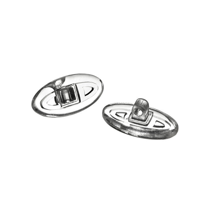 Oval screw-in silicone nose pads
