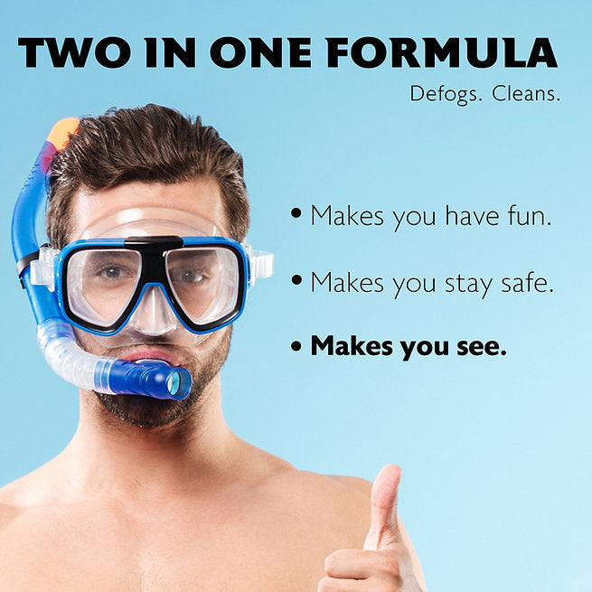 Defogging spray for diving mask