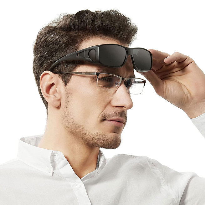 Sunglasses wear over your eyeglasses