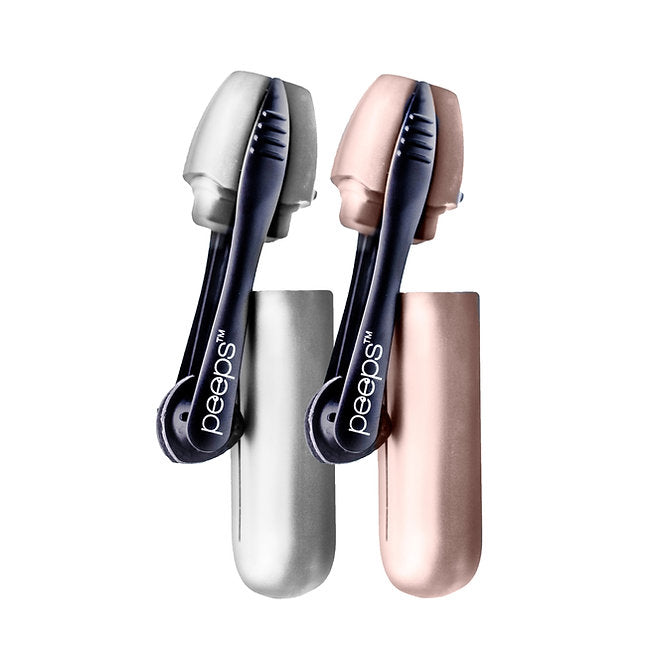 Electroplated peeps eyeglass lens cleaner