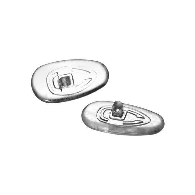 Teardrop screw-in silicone nose pads