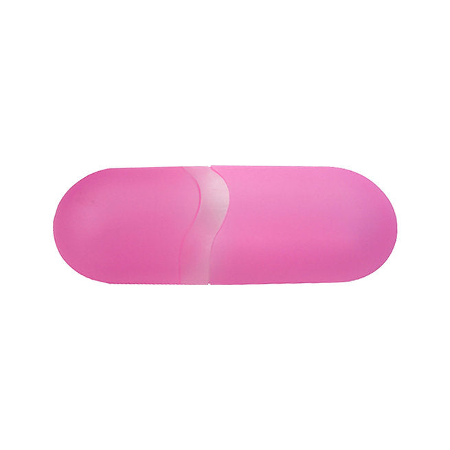 Pink drop-proof kids' eyeglass case