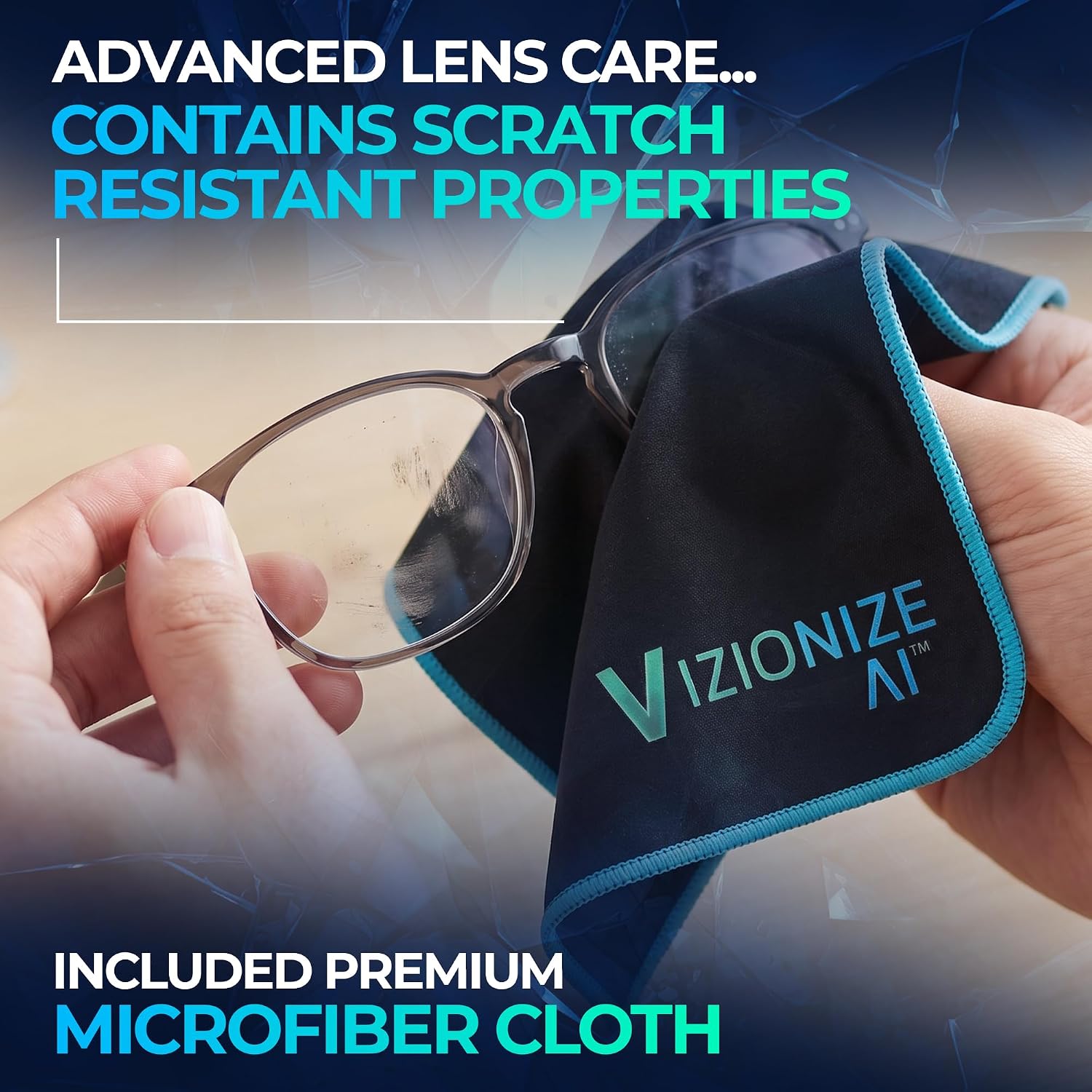 Eyeglass Cleaner - AI-Driven Chemistry Scratch-Resistant | Streak-Free Eyeglass Cleaner for AR Glasses, Camera Lenses & Casual Eyewear