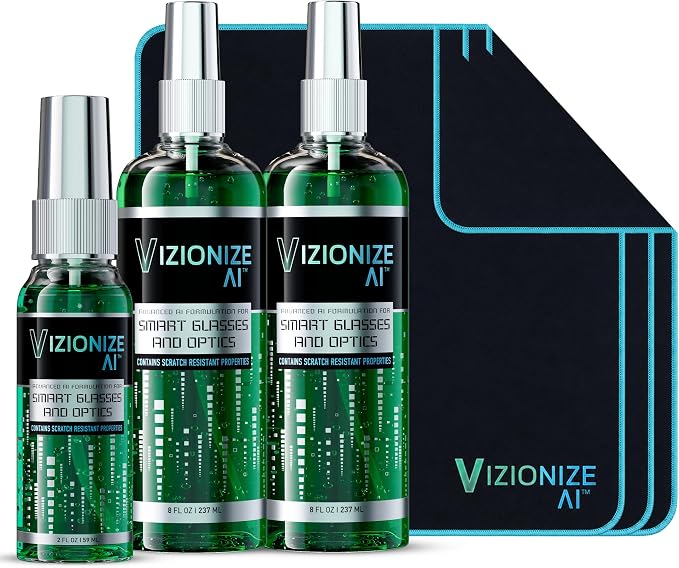 Eyeglass Cleaner - AI-Driven Chemistry Scratch-Resistant | Streak-Free Eyeglass Cleaner for AR Glasses, Camera Lenses & Casual Eyewear