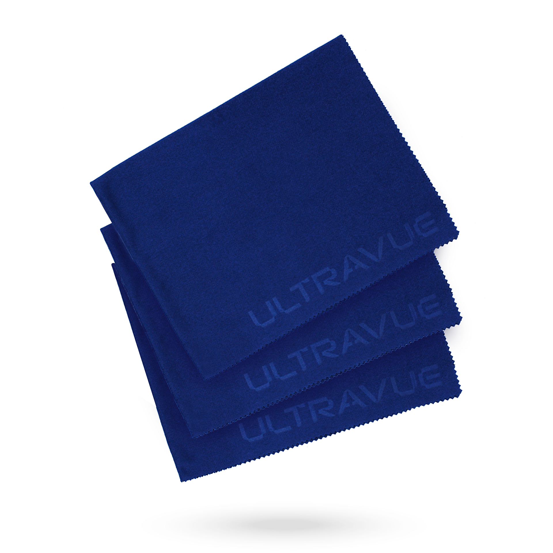 Ultravue Microfiber Cloths - 3 Pack - Blue