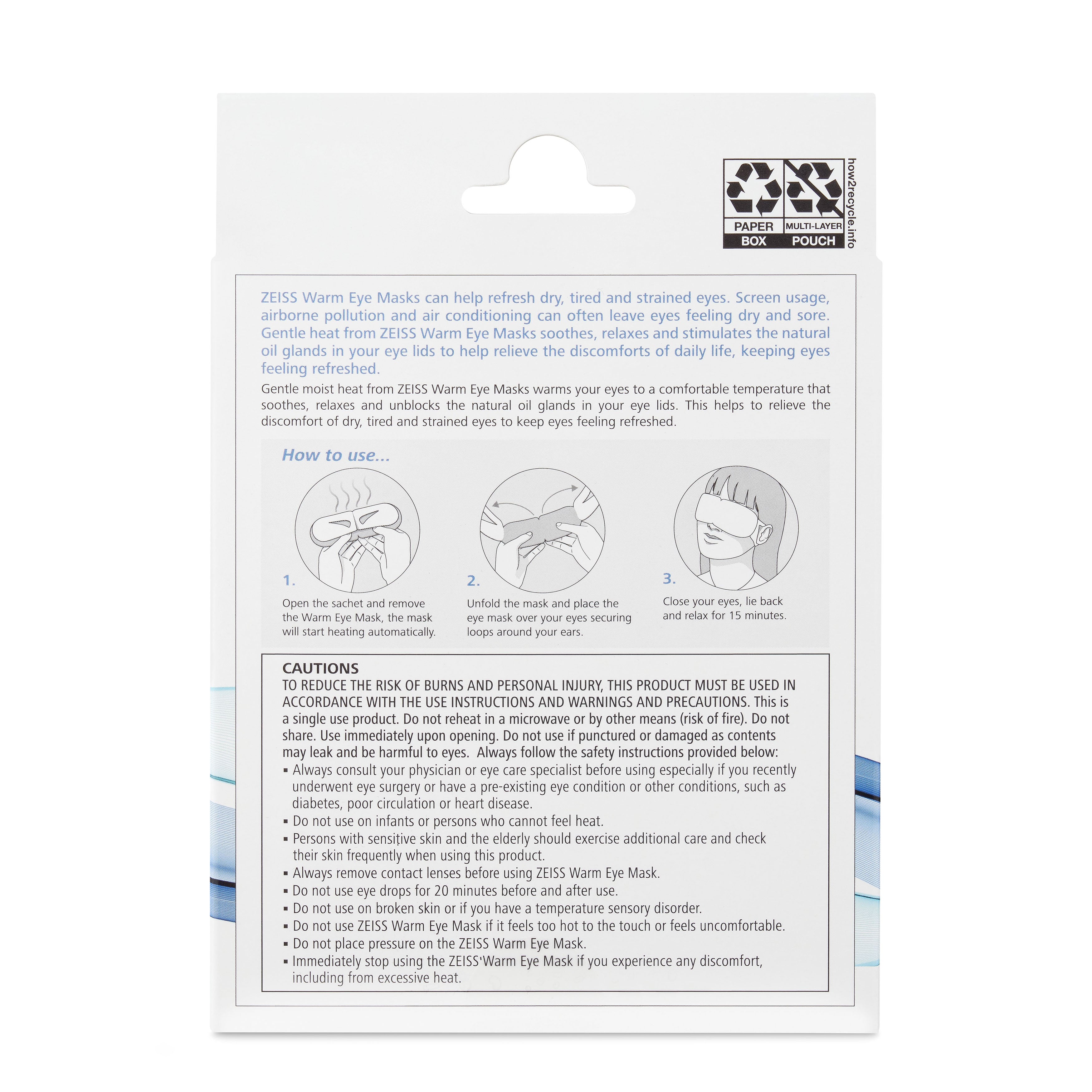 ZEISS Dry Eye Relief Masks