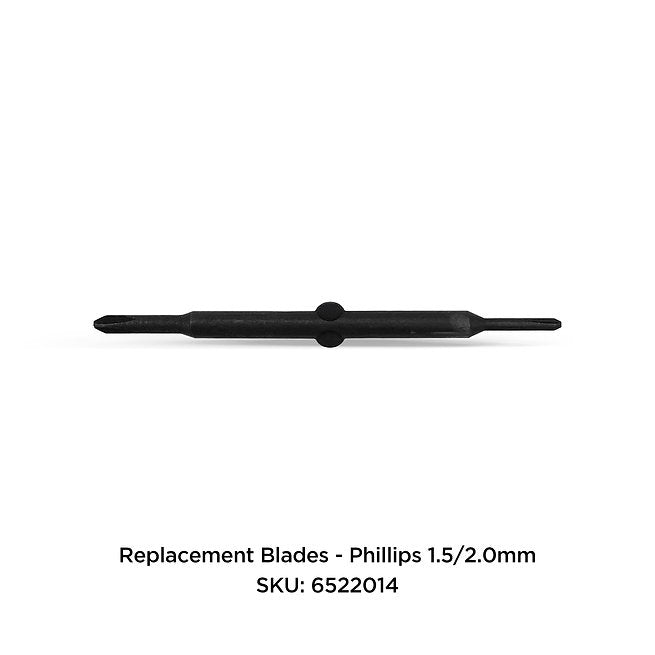 Phillips screwdriver reversible blade