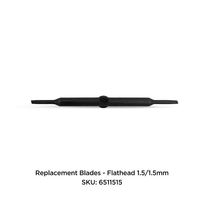 Flathead screwdriver reversible blade