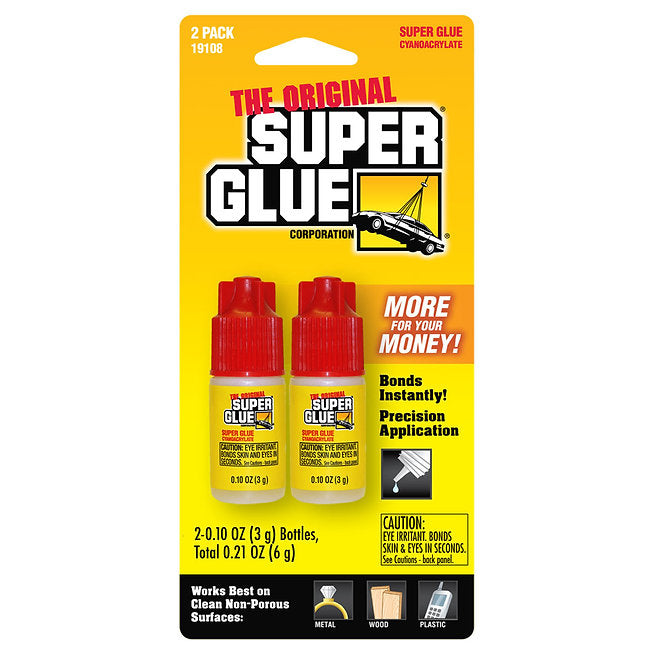 Super Glue Cyanoacrylate package