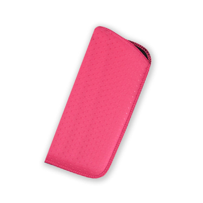 Pink women's soft case for glasses