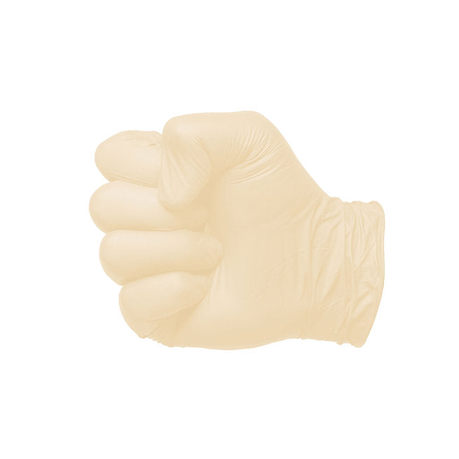 White latex glove