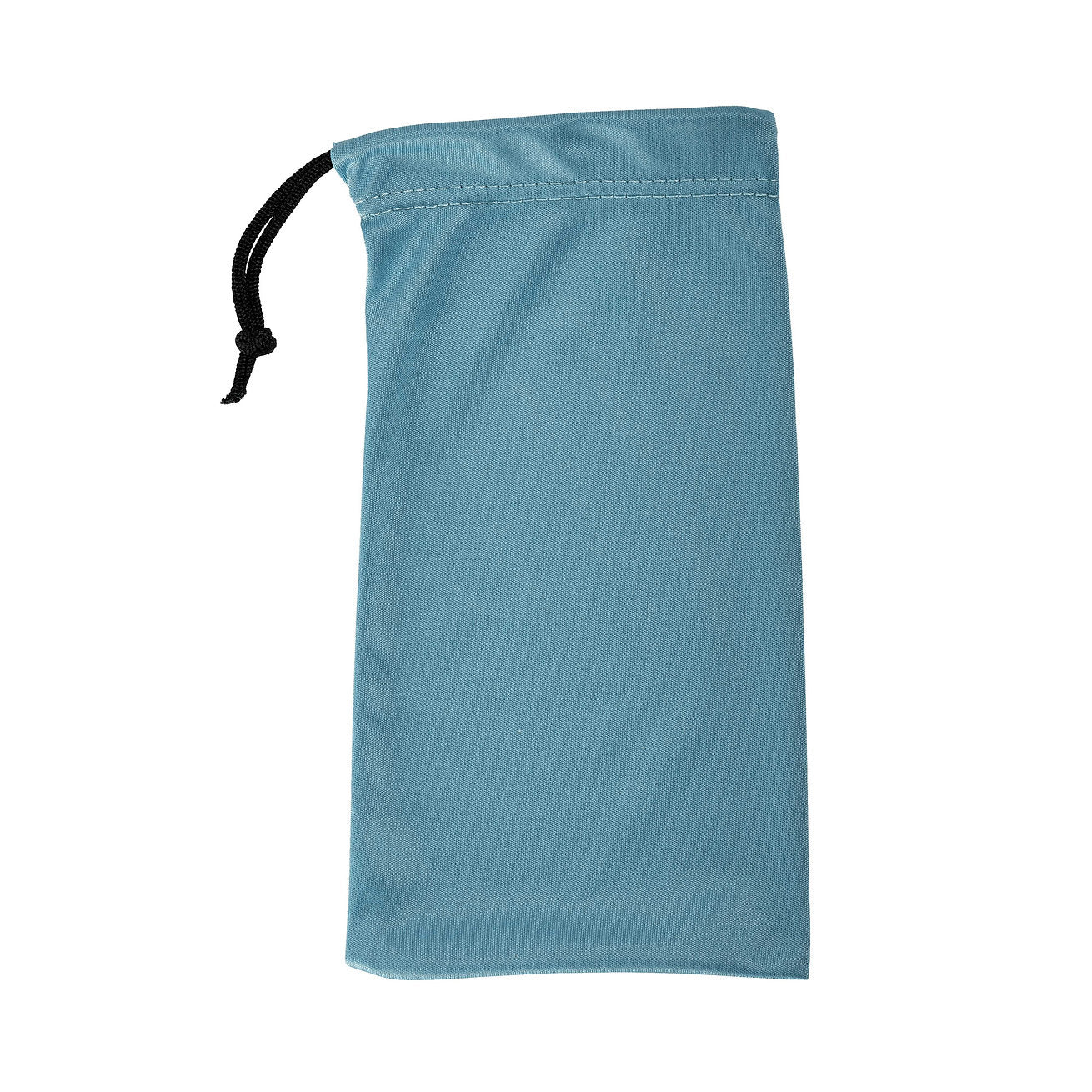 Light blue drawstring bag for glasses