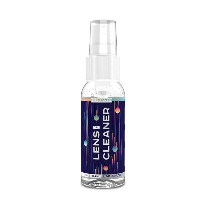 UltraVue clear gel lens cleaner spray bottle
