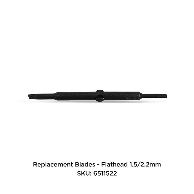 Flathead screwdriver reversible tip