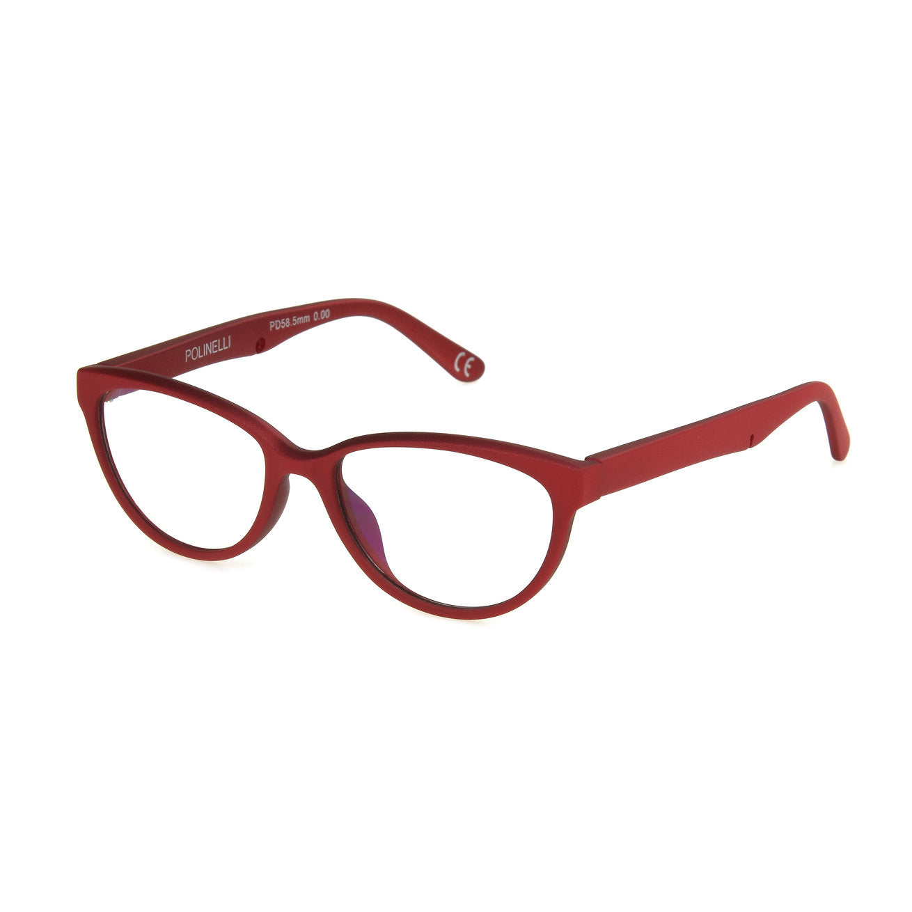 Polinelli eyeglasses model P201 metallic red