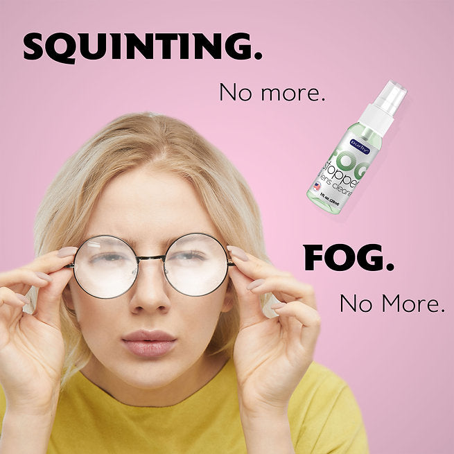 Anti fog spray for eyeglasses