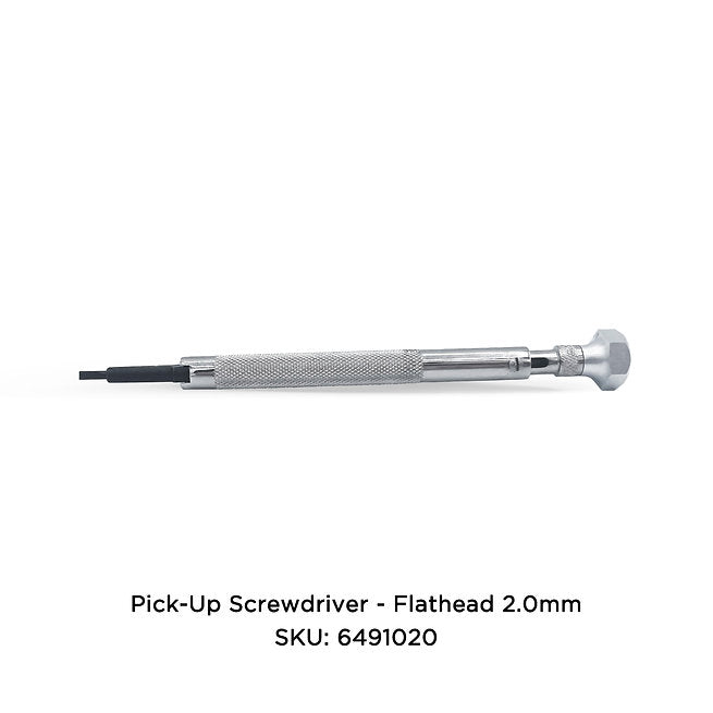 Flathead pick-up screwdriver