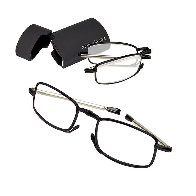Black foldable reading glasses