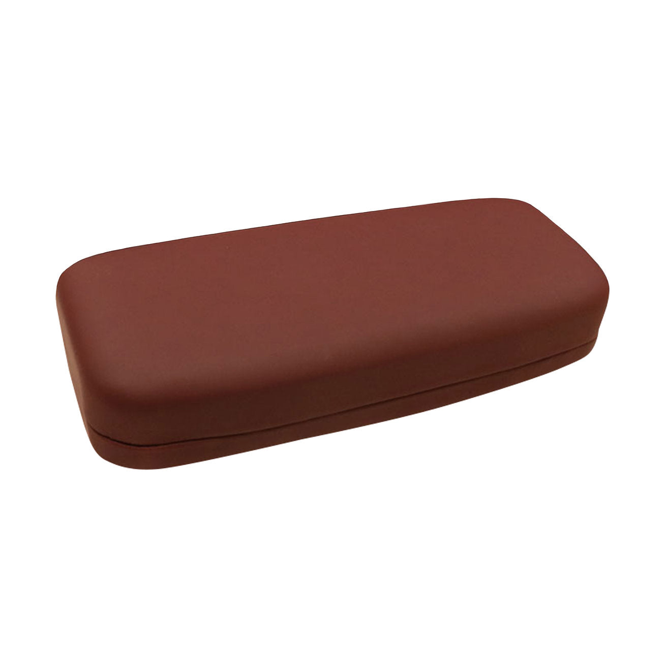 Brown clamshell case for glasses