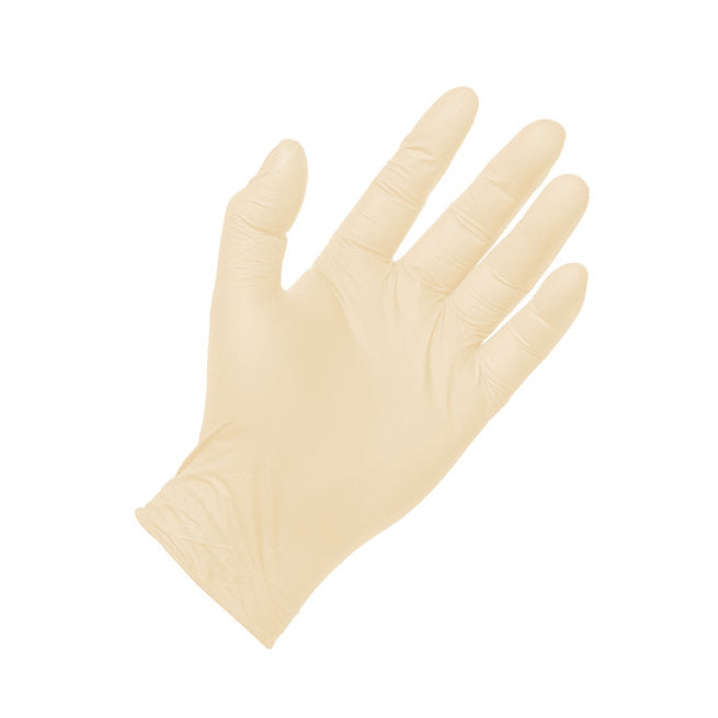 Latex disposable white glove