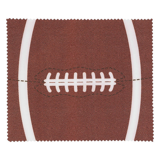 Football pattern microfiber cloth