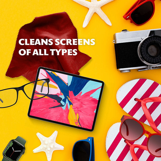 Microfiber for screen cleaning