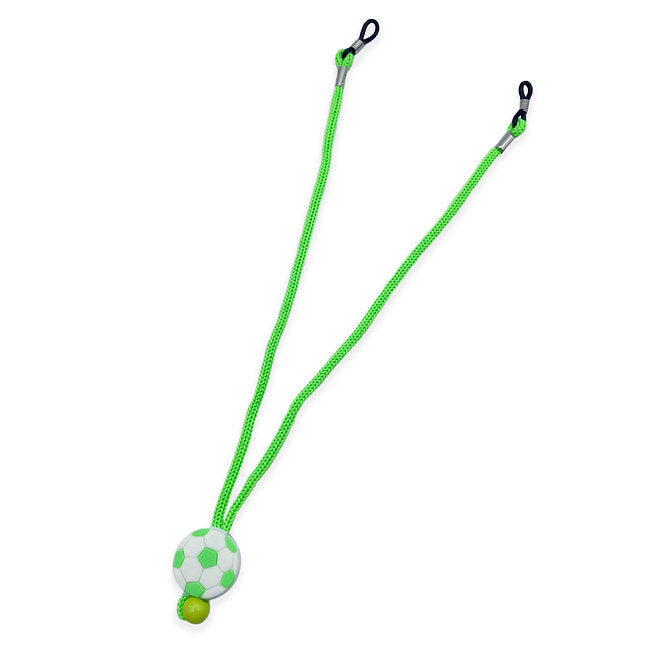 Green soccer ball nylon cord for kids glasses
