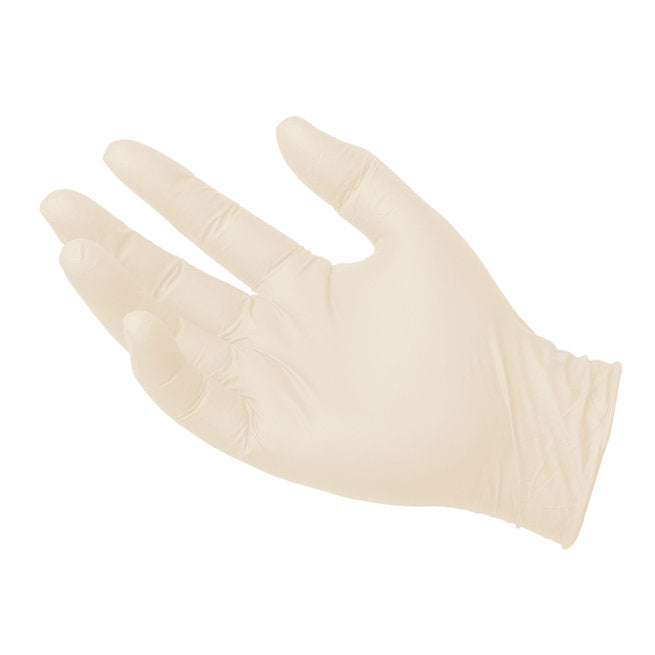 Latex free white vinyl glove