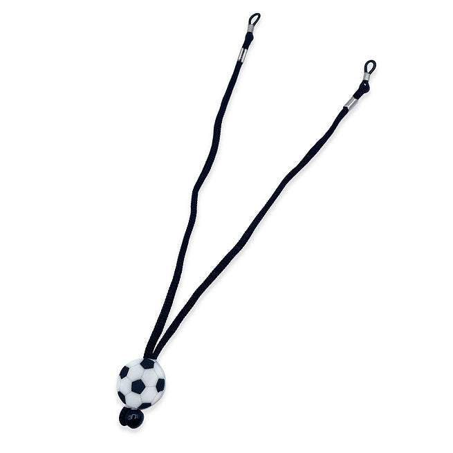Black soccer ball nylon cord for kids glasses