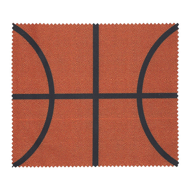 Basketball pattern microfiber cloth
